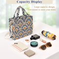 thumbnail image 5 of FORMRS Womens Corduroy Tote Bag Crossbody Shoulder Purse Handbag with Detachable Strap, Orange Art Pattern, 5 of 7