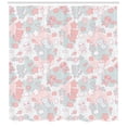 thumbnail image 3 of Ambesonne Cartoon Shower Curtain, Bats, 69"Wx70"L, Pale Pink Pale Blue, 3 of 3