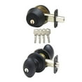 thumbnail image 2 of Copper Creek Colonial Single Cylinder Handleset Keyed Egg Knob Combo Pack, 2 of 4