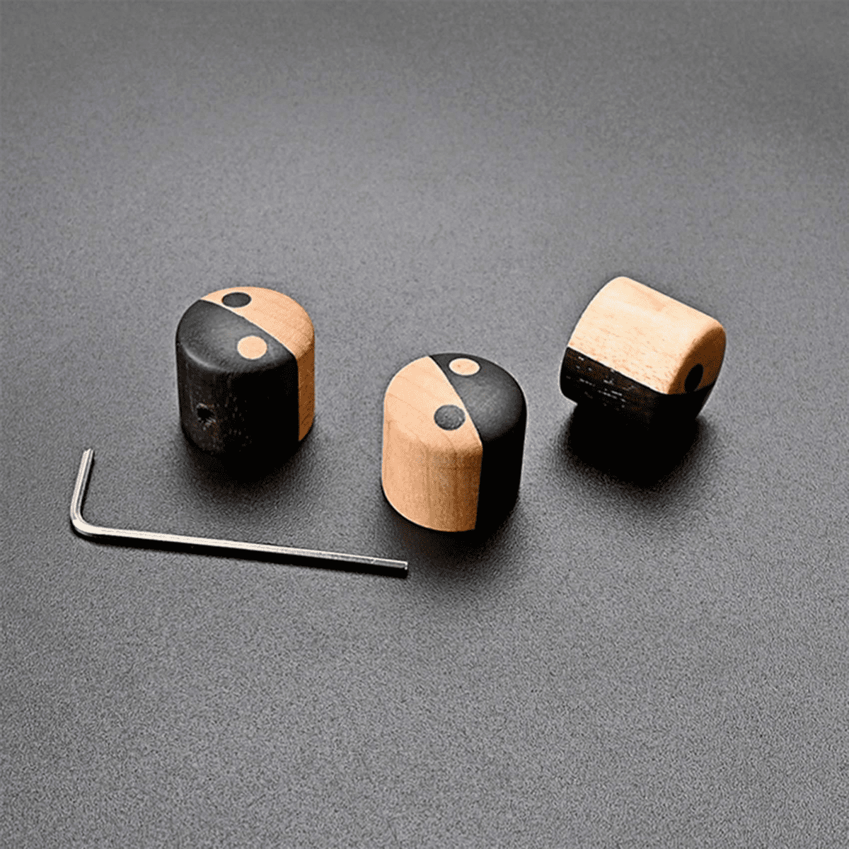 6Pcs Wooden Tone Volume Control Knob Tone Control Knob Set for Electric Guitar Parts