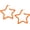 E orange star, variant on 80 90s Colorful Classic Big Star Triangle Heart Shape Hoop Earrings Retro Neon Frosted Geometric Candy Color Dangle Piercing Earring for Women Costume Accessory Party Jewelry[i8114]