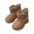 thumbnail image 1 of DOMELAY 1/4 Scale Figure Snow Boots Simulation Miniature Female Action Figures Shoes brown, 1 of 9