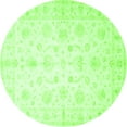 thumbnail image 1 of Ahgly Company Indoor Round Oriental Green Traditional Area Rugs, 8' Round, 1 of 1