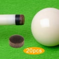 thumbnail image 5 of harayaa Billiard Pool Cue Tips for Pool Cues and Snooker Spare Stick Tips 20pcs, 5 of 9