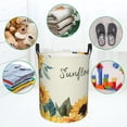 thumbnail image 4 of XMXT Collapsible Laundry Basket, Sunflower Blossom Print Waterproof Laundry Hampers Storage Baskets Dirty Clothes Hamper, 40L, 4 of 8