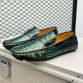 thumbnail image 5 of Men's Casual Loafers Slip On Leather Shoes Lightweight Driving Shoes Moccasins Classic Penny Loafer Flats Boat Shoes Big Size, 5 of 10