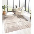 thumbnail image 3 of Tapis en Polyester Aqua Roma Taupe 5 Pieds0 Pouces x 7 Pieds0 Pouces, 3 of 7