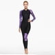 thumbnail image 4 of Traje de neopreno para mujer Traje de buceo Piel de buceo Surf Morado L Sunnimix Traje de buceo de cuerpo entero, 4 of 7
