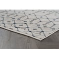 thumbnail image 5 of Madison Transitional 2' x 7' Cream and Navy Polypropylene Indoor Area Rug, 5 of 9