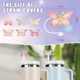 thumbnail image 5 of 6PCS Straw Cover Cap Glitter Toppers for Stanley Cup, Reusable Tumbler Accessories Compatible with 10mm Straw, Funny Gifts for Women & Girls, 5 of 7