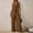 Brown, variant on Sleeveless Wrap V Neck Elegant Jumpsuit for Women Dressy Casual 2025 Summer One Piece Wide Leg Long Pant Belted Romper
