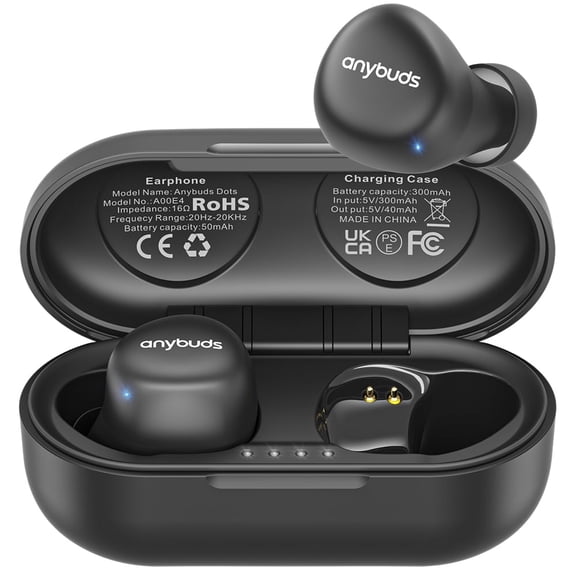 TOZO True Wireless Earbuds with Charging Case, Bluetooth 5.3 in Ear Headphones with Noise Cancelling Mic, 35H Play, Stereo Bass, Mini Lightweight Waterproof