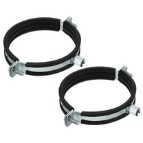 Uxcell Split Ring Pipe Hanger, 2Pcs 4"(100mm) Zinc Plated Iron Wall Ceiling Mount Pipe Bracket Support Clamp