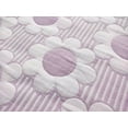 thumbnail image 5 of Daisy Flower Lilac 2-Piece Soft Matelasse Jacquard Cotton Blend Quilt Set - Twin, 5 of 5