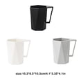 thumbnail image 2 of Cateissary Portacepillos para taza de bebida, taza de café, mano de obra fina de larga duración con asa, tazas de atractivas Juegos de accesorios de baño Gris, 2 of 6