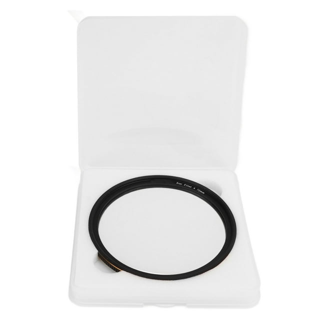 Filtro de estrella ajustable antiarañazos, filtro de lente Starburst de 4 puntos con revestimiento antirreflejo para cámaras DSLR de 72 mm