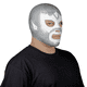 thumbnail image 2 of Mascara Luchador Plateado Aficion Futbol Estadio Disfraz Fan Mundial, 2 of 7