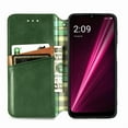 thumbnail image 2 of Allytech Flip Wallet Case for T-Mobile REVVL 6 5G, Premium PU Leather Luxury Case with Kickstand & Card Slots, Strong Magnetic Closure Inner Soft TPU Shockproof Protective Case for Women Men - Green, 2 of 8