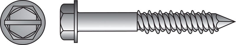 Hillman Concrete Screw Anchor Tapper - Steel Hex Head - 1/4" x 2.25"
