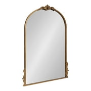 Uniek Kate And Laurel Myrcelle Arched Mirror, 32-1/2"H x 24-1/2"W x 1-3/8"D, Gold