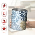 thumbnail image 5 of 12oz Coffee Tumblers Blue Floral and Petal Pattern Stainless Steel Vacuum Insulated Travel Tumbler Coffee Cups Mug with Lid and Straw with Cleaning Brush for Cold & Hot Drinks, 5 of 5