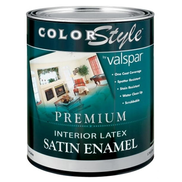 Valspar Marque 1 Quart Pastel Base ColorStyle Intérieur Latex Émail Satiné Mur P Pack de 4