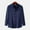 Navy, variant on Gspmoly Shirts for Men, Men'S Fashion and Winter Stand Collar Long Sleeve Solid Color Cotton Linen Shirt Top Going Out Tops up to 70% Off