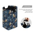 thumbnail image 3 of Yayeee Freestanding Laundry Hamper with Handle Collapsible Large Storage Basket for Clothes, Blue Cartoon Owl Pattern, 3 of 7