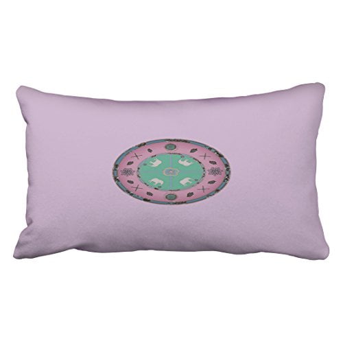 round purple throw pillow