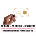 thumbnail image 3 of Pink and Gold Scratch Off Game Cards for Bridal Showers, Baby Showers, Graduation, or Retirement, 28 Pack - Paper Clever Party, 3 of 7