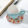 thumbnail image 5 of GZHJMY Round Drink Coasters, 2 Pcs Northern Red Cardinal Birds Absorbent Ceramic Coffee Coasters for Drinks with Cork Base Housewarming Gift for Home Decor, 5 of 6