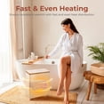 thumbnail image 5 of SereneLife Luxury Rectangle Towel Warmer - Spa & Bathroom Heater with Custom Fragrance, Auto Shut-Off, Fits 2 large Towels, Blankets, Bathrobes, PJ's - Perfect Gift for Him & Her (Natural Wood), 5 of 7