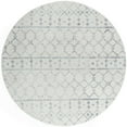 thumbnail image 3 of Transitional Area Rug (5'3'' Round) Geometric Cream, Gray Indoor Round Easy to Clean, 3 of 5