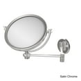 thumbnail image 3 of 8 Inch Wall Mounted Extending Make-Up Mirror with Twisted Accents - Antique Pewter / 2X, 3 of 5