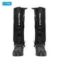 thumbnail image 3 of Uxcell Leg Gaiters, Waterproof Shoe Covers Adjustable Snow Boot Gaiter, Black, L, 3 of 6