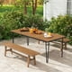 thumbnail image 3 of Costway Mesa De Comedor Para Exterior De 200 CM, Mesa De Patio Para 8 Personas Con Orificio Para Sombrilla De 5 CM, Patas De Metal Y Almohadillas Ajustables Para Los Pies, Para Jardín O Patio, 3 of 5