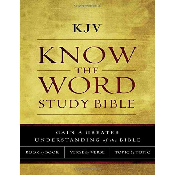 KJV Connaître le Mot Étudier la Bible