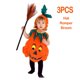 thumbnail image 3 of Disfraz de calabaza para Halloween, Pelele con sombrero y zapatos para niño pequeño, mono de una pieza para bebé, conjunto de ropa de Carnaval para Cosplay, 1-10T, 3 of 5