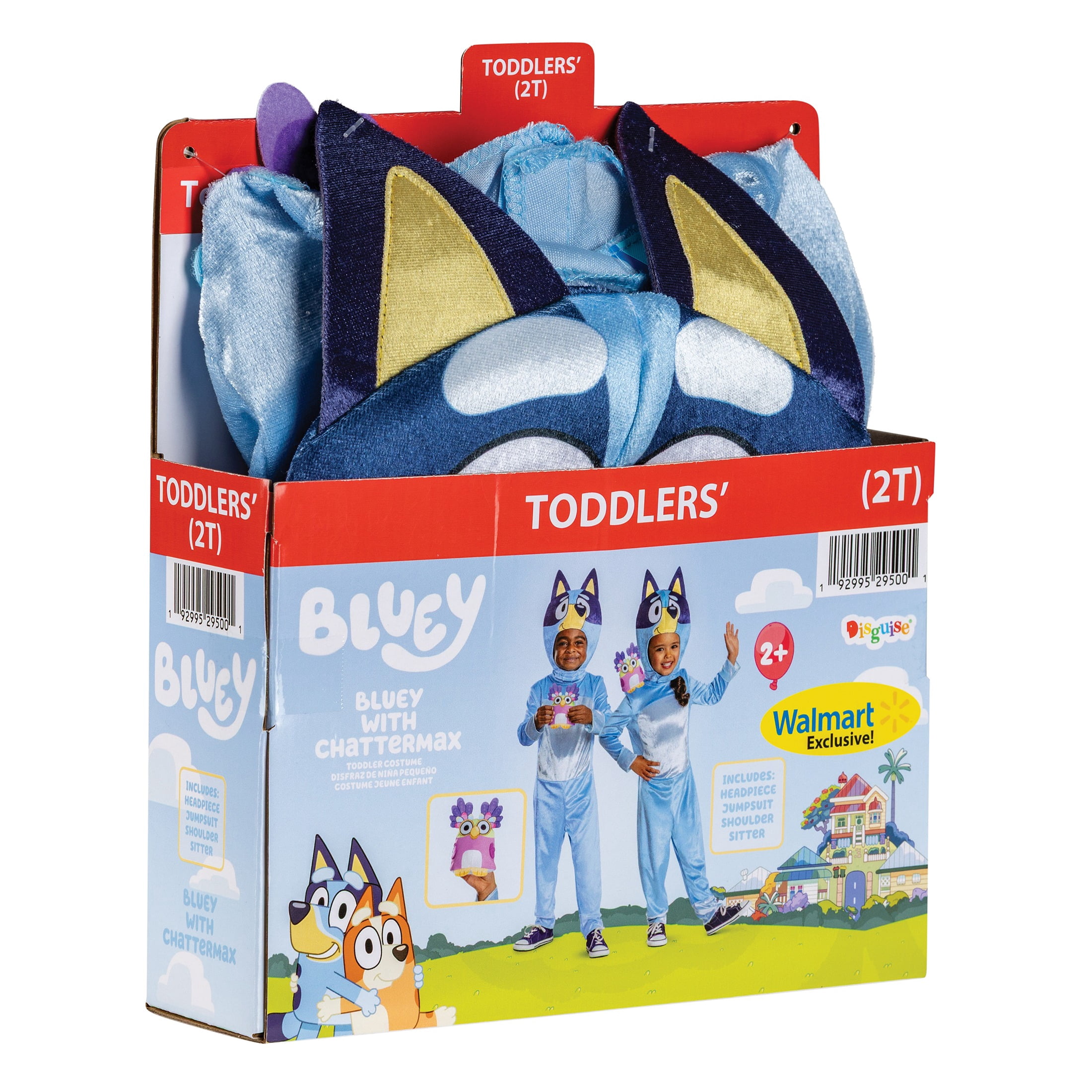 Bluey 'Bluey' Halloween Costume for Children, Toddlers Size 2T, by Disguise