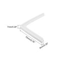 thumbnail image 2 of Uxcell Window Corner Guards Protectors, 4 Pack Mini Simple Style 70mm x 9mm for Window Corners Desks Furnitures Silver White, 2 of 5