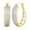 Yellow Gold, variant on Diamond Accent Bold Hoop Earrings in Rhodium over Bronze, Adult Female