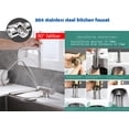 thumbnail image 7 of Xwlshop Foldable RV Kitchen Faucet, 304 Stainless Steel Hidden Sink Faucet with 180° Up/Down & 360° Horizontal Rotation for Window Installation, 7 of 7