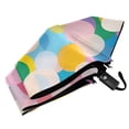 thumbnail image 6 of FORMRS Travel Umbrella Folding Auto Open Close Windproof Rain UV Protection, Purple Colorful Circles, 6 of 8