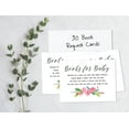 thumbnail image 4 of Inkdotpot 30Rose Floral Baby Shower Book Request Cards Bring A Book Instead Of A Card Baby Shower Invitations Inserts Games, 4 of 5