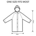 thumbnail image 2 of Raincoats for Adults Reusable, EVA Rain Ponchos Lightweight Rain Coat Waterproof Rain Gear for Men and Women,300G - blue, 2 of 6