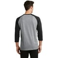 thumbnail image 2 of Port & Co Adult Male Men Heather Long Sleeves T-Shirt AH/Jet Black Small, 2 of 6