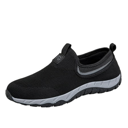 

Couples Men s New Spring Flying Knit Slip On Casual Sports Shoes For Middle Aged And Elderly Mens Air 1 Low Sneaker And Classic Men Nylon Sneaker