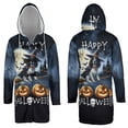 thumbnail image 3 of Happy Halloween English Setter Witch Pumpkins Bats All Over Print 3D Hooded Duffle Toggle Coat Dog Lover - 13012, 3 of 6