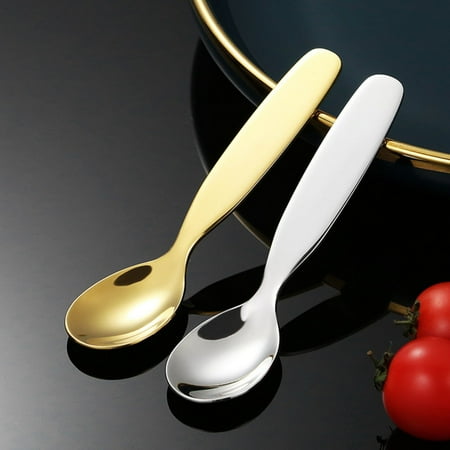

Up to 60% Off 304 Stainless Steel Children s Spoon Thickened Baby Feeding Complementary Spoon Household Mini Table Spoon Clearance Sale