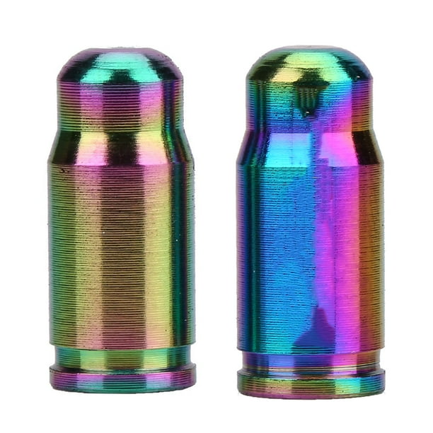 Bike Nozzle Valve Caps 2 Pcs Lot TC4 Titanium Alloy Mountain Road Bicycle Valve Cap for Inner Tube Gas Nozzle for Inner Tube Gas Nozzle Mountain Bike Bicycle Dust Caps Colorful Walmart